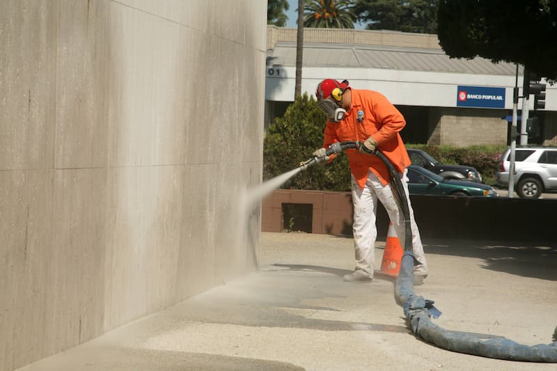 Sand blasting